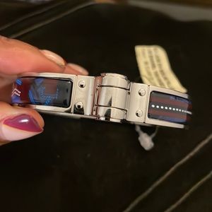 Authentic Hermes blade en Berline F hinged bracelet silver